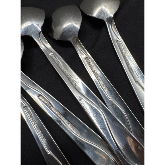 Cuisinart Riverside 5-Piece Stainless Steel Assorted Sugar Serving Teaspoon Tabl - Picture 12 of 12